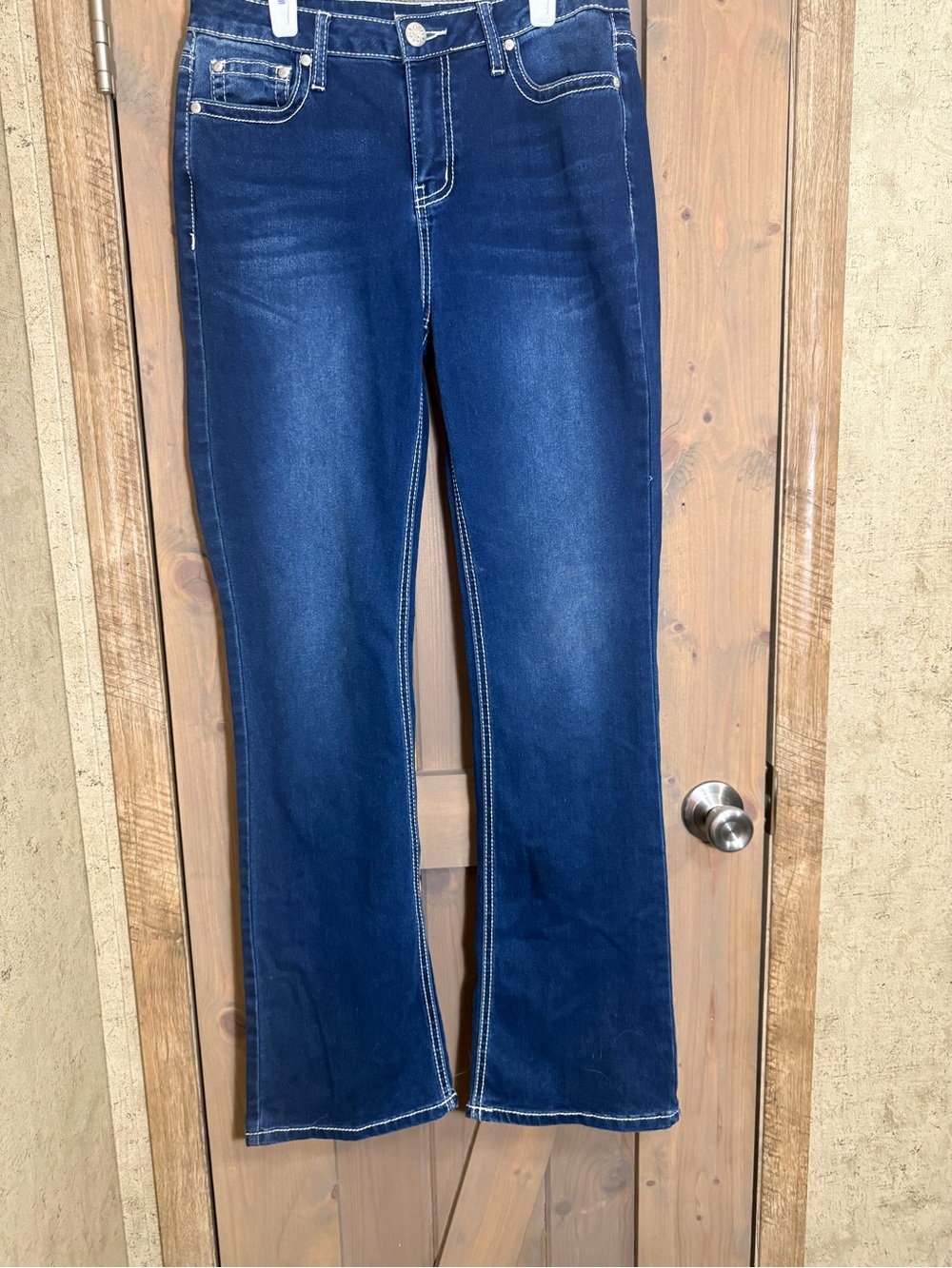 Soundgirl Women's Dark Blue Flare Jeans